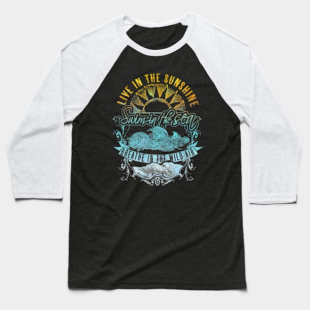 Live in the Sunshine Baseball T-Shirt by veerkun